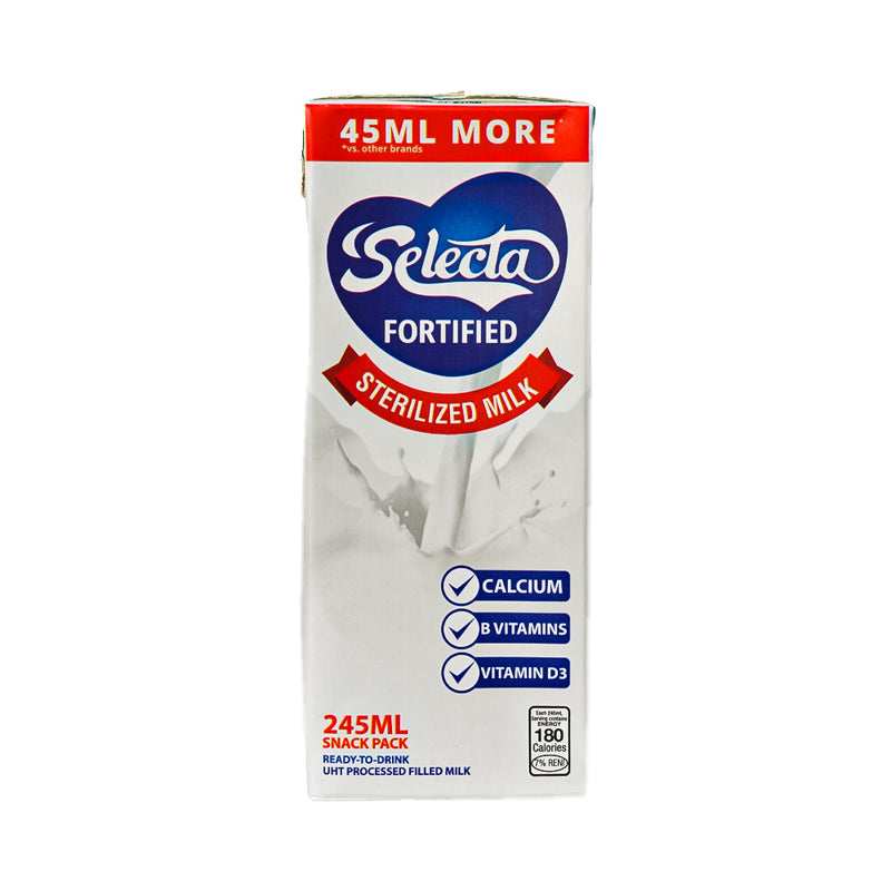 Selecta Fortified Sterilized Milk 245ml