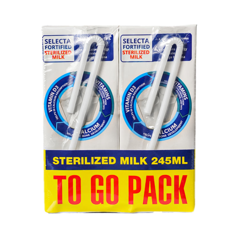 Selecta Fortified Sterilized Milk 245ml x 2's