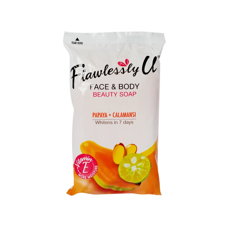 Flawlessly U Beauty Soap Papaya + Calamansi 65g