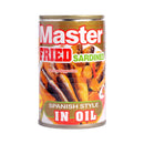 Master Sardines Fried Spanish Style In Oil EOC 155g