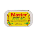 Master Sardines In Oil Spanish Style Club Can 120g