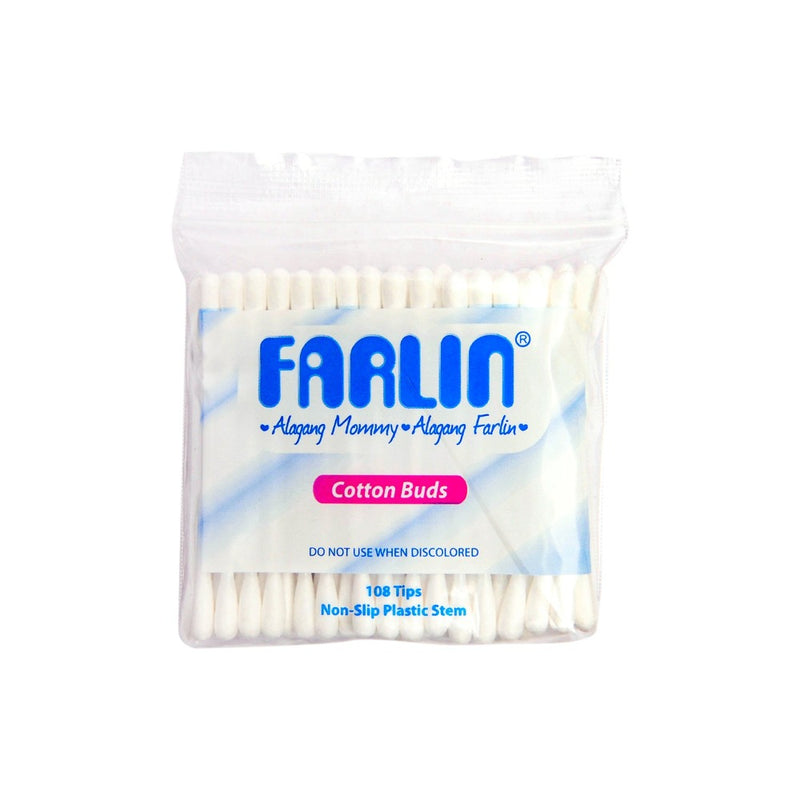 Farlin Infants Cotton Buds Plastic Polybag White 108's
