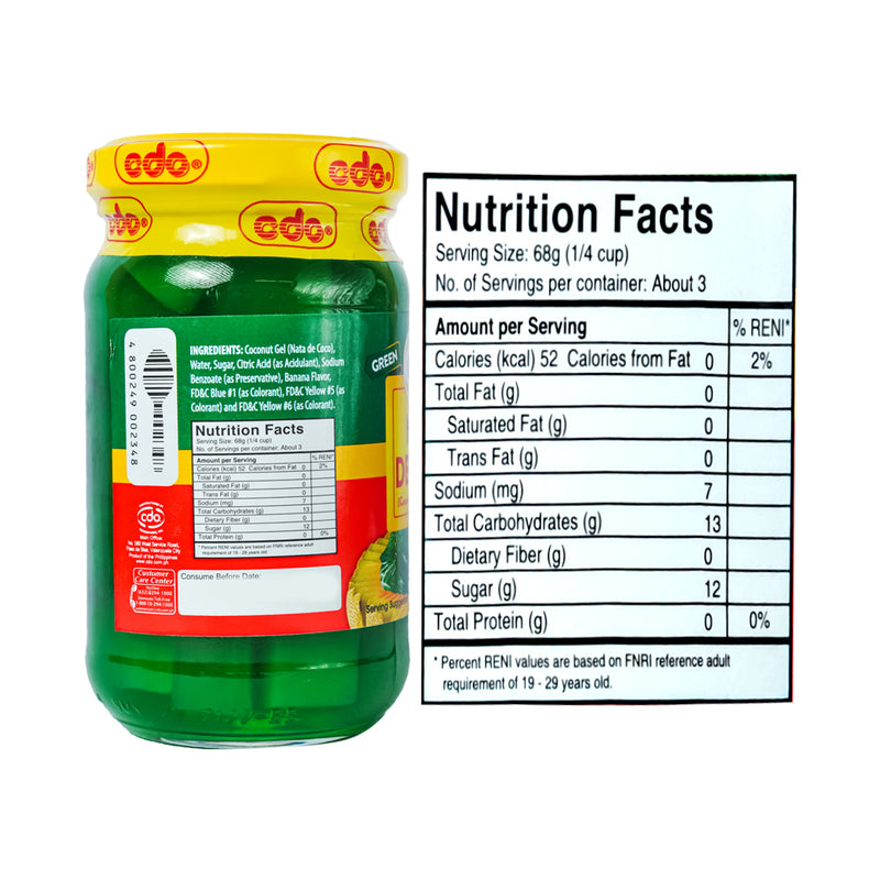 CDO Nata De Coco Green 8.47oz