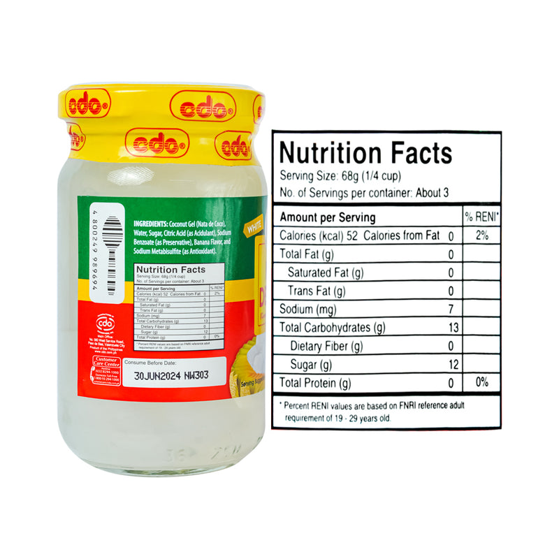 CDO Nata De Coco White 240g (8.47oz)