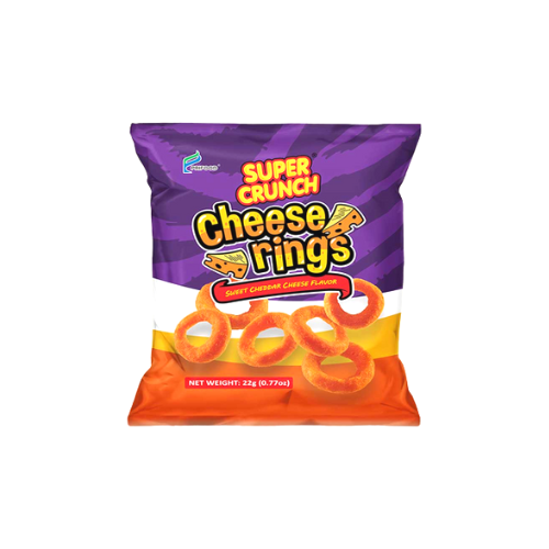 Super Crunch Cheese Rings Cheddar Cheese 22g