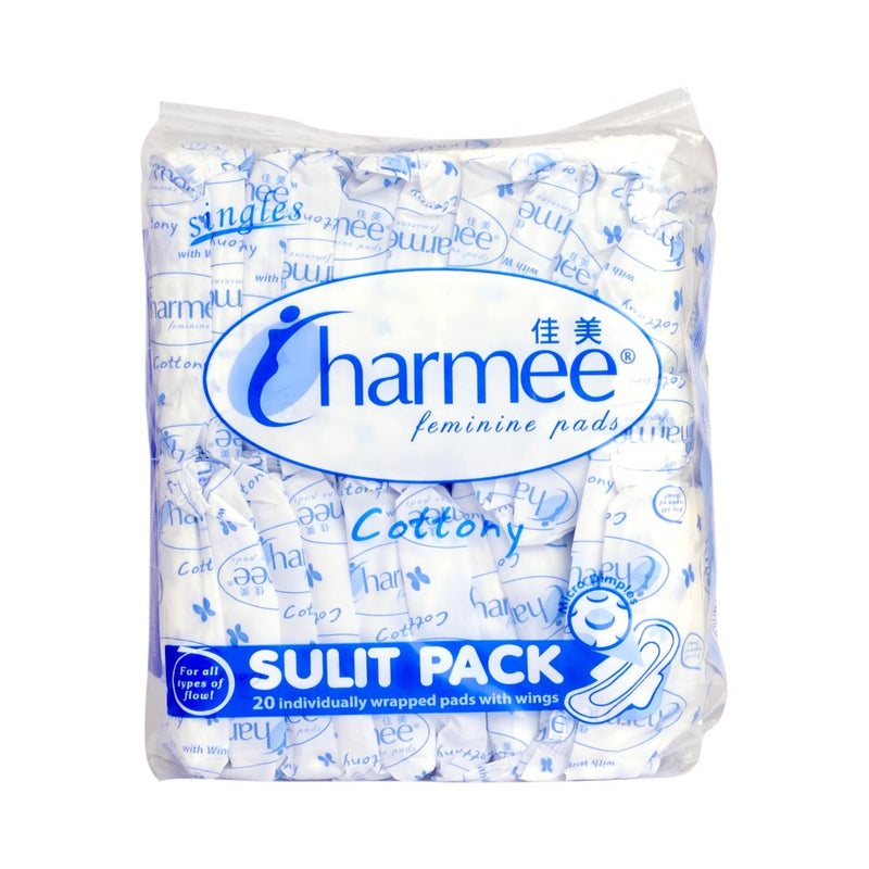 Charmee All Flow Cottony Feminine Pads With Wings Sulit Pack 20's