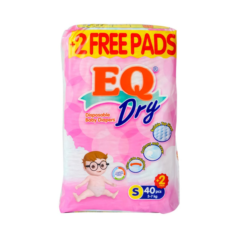 EQ Dry Baby Diaper Econo Pack Small 40's