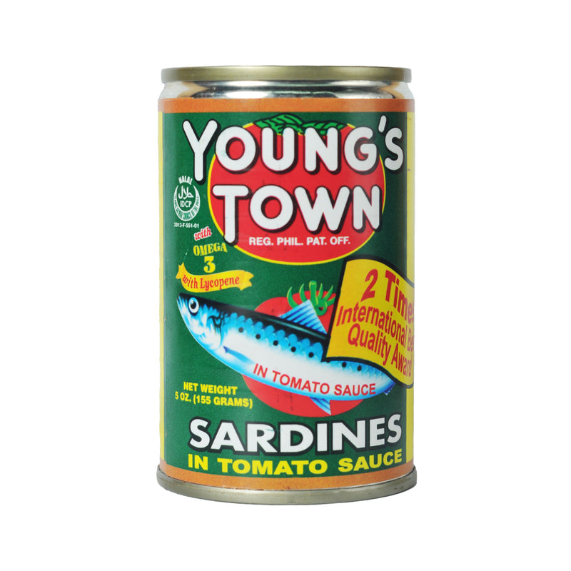 Young's Town Sardines In Tomato Sauce EOC 155g