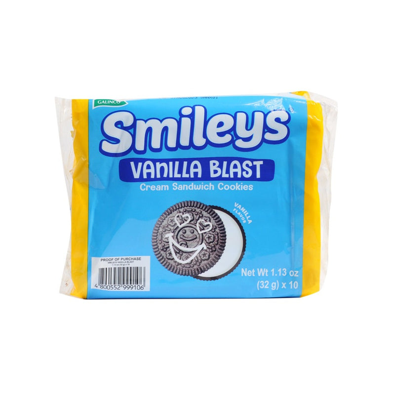 Smileys Vanilla Blast Cream Sandwich Cookies 32g x 10's