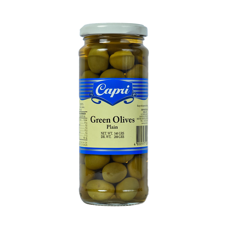 Capri Whole Green Olives 350g