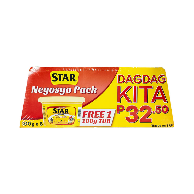 Star Margarine Classic 100g x 6 Tubs