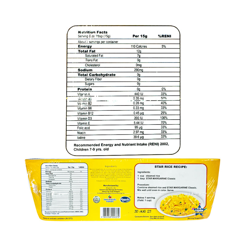 Star Margarine Classic 100g x 6 Tubs