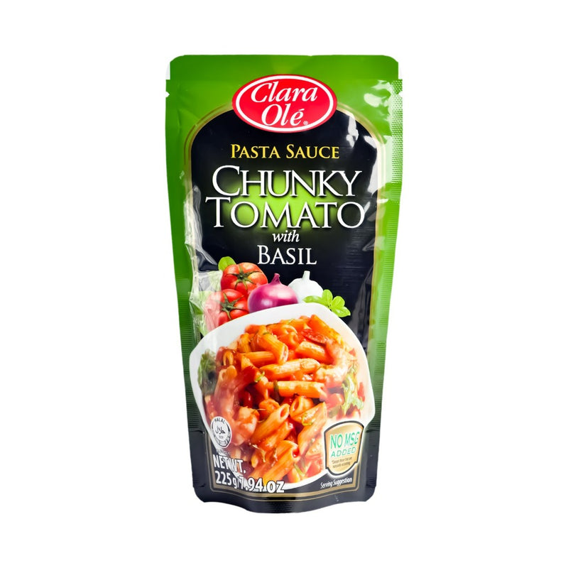 Clara Ole Pasta Sauce Chunky Tomato With Basil 225g