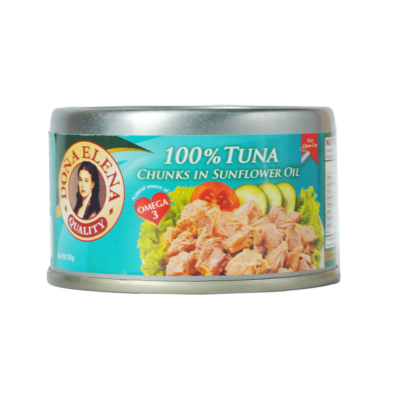 Doña Elena 100% Tuna Chunks In Sunflower Oil 100g