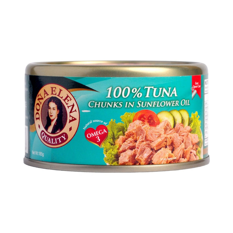 Doña Elena 100% Tuna Chunks In Sunflower Oil 185g