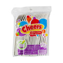 Cheers Starch Based Cutlery Spoon And Fork Natural 24's (12 Spoons + 12 Forks)