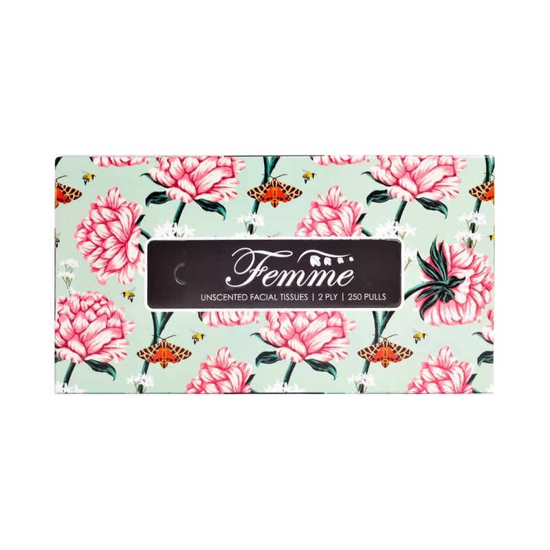 Femme Facial Tissue Large Box 2ply 250 Pulls