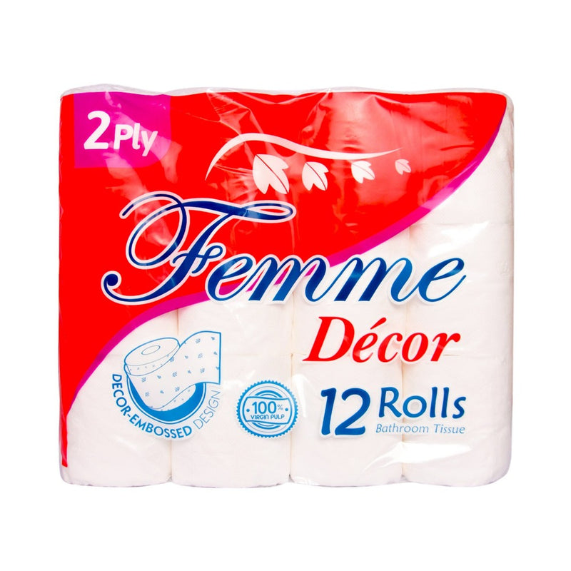 Femme Decor Bathroom Tissue 2Ply 12's
