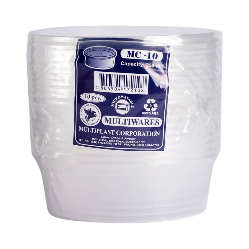 Multiplast MC10 Microwavable Container 10's