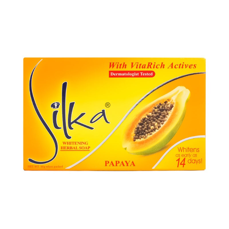 Silka Whitening Herbal Papaya Soap 90g