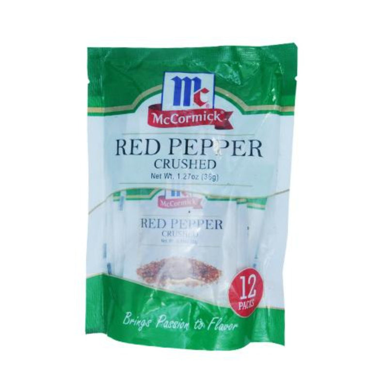 McCormick Red Pepper Crushed 3g x 12's