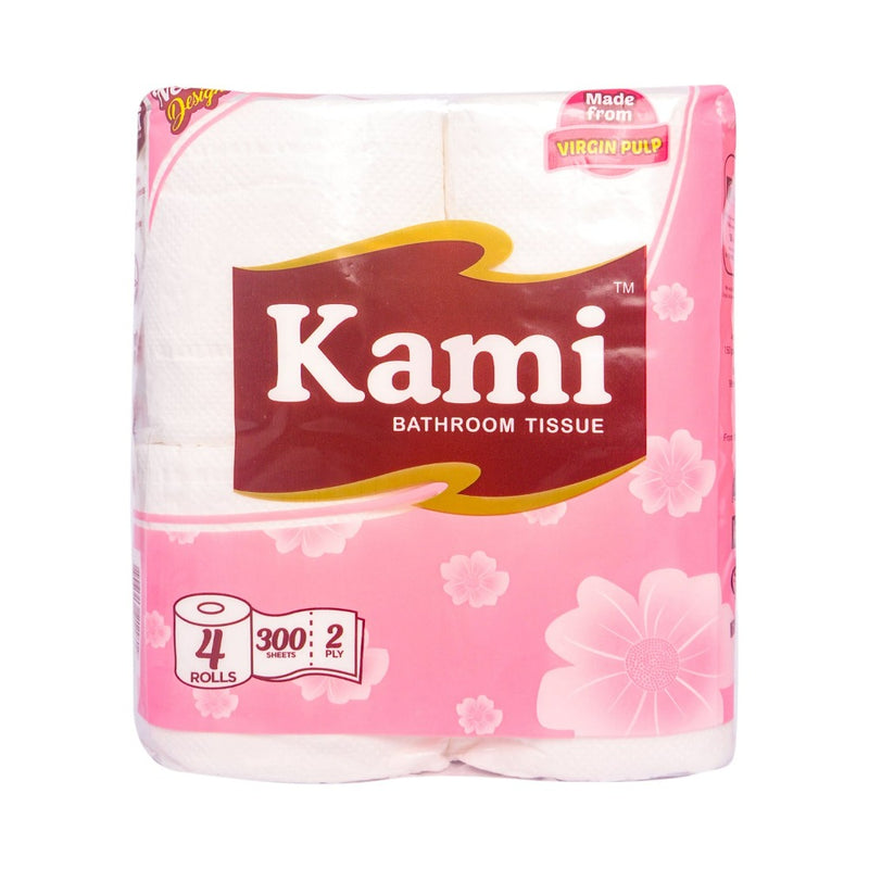 Kami Bathroom Tissue 2ply 300 Sheets 4's