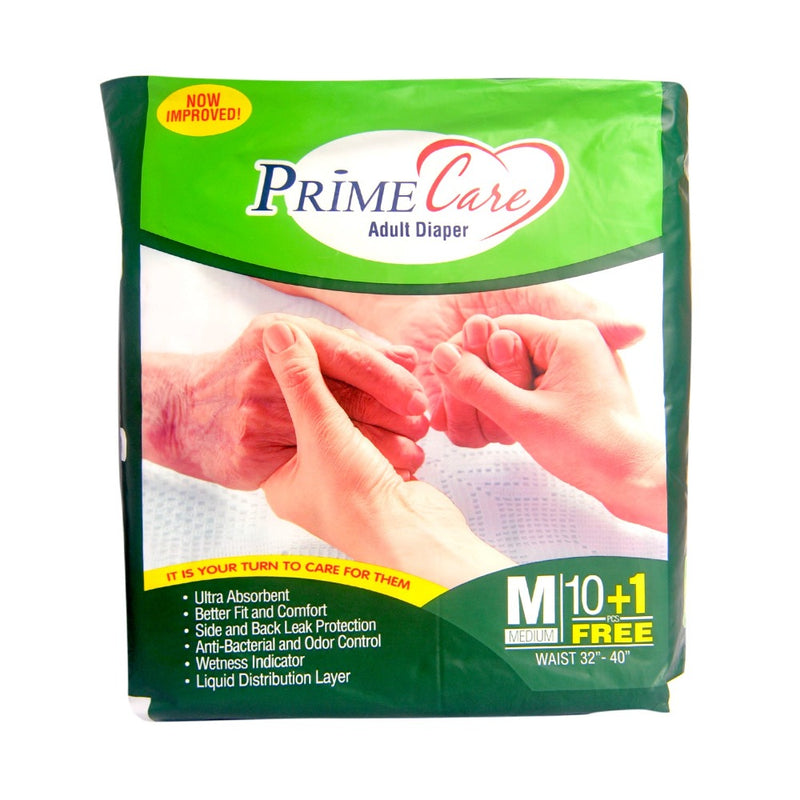 Prime Care Adult Diaper Medium 10 Pads