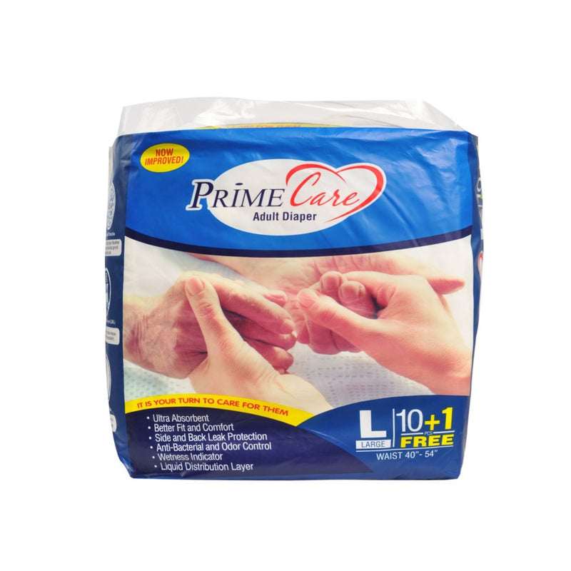 Prime Care Adult Diaper Large 10 Pads