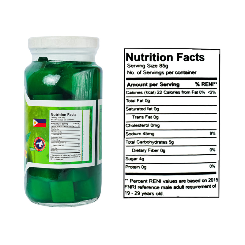 Genrev Special Nata De Coco Green 340g (12oz)