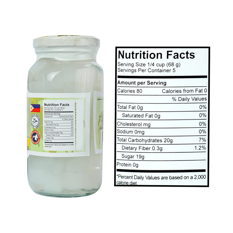 Genrev Special Nata De Coco White 340g (12oz)