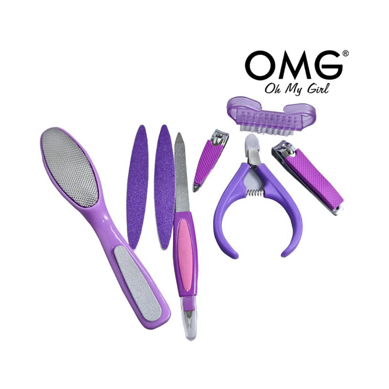 OMG 8 in 1 Beauty Nail Tool Set Violet