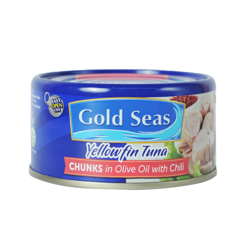 Gold Seas Yellowfin Tuna Chunks In Olive Oil With Chili 185g