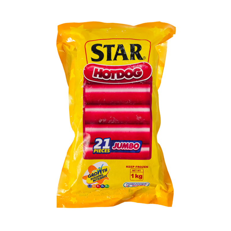 Purefoods Star Hotdog Jumbo Without Pork 1kg