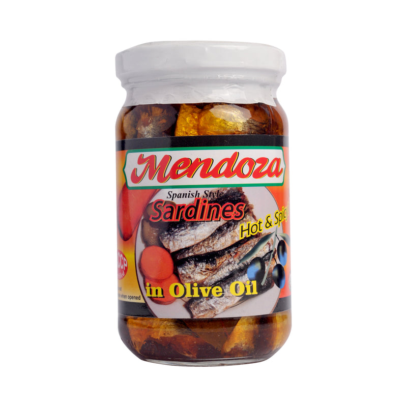 Mendoza Spanish Sardines Hot And Spicy Olive Oil 220g