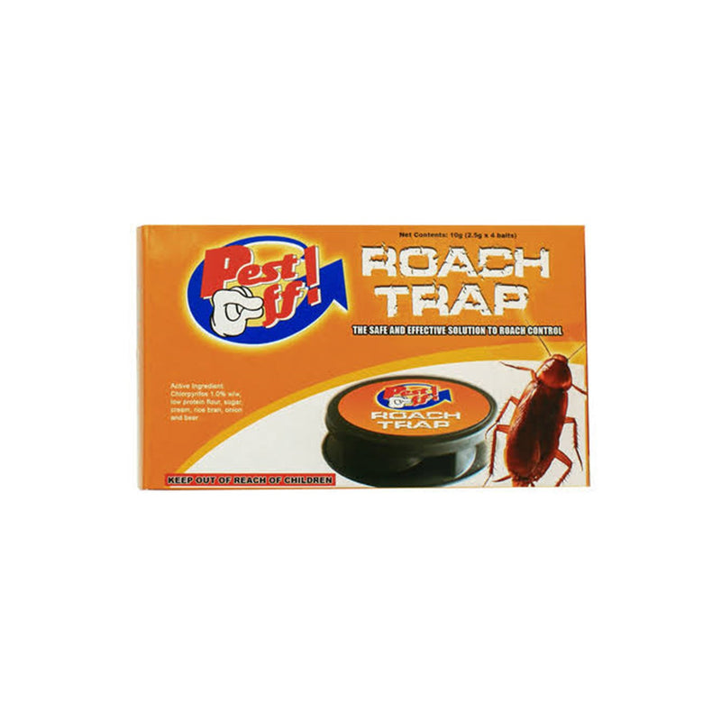 Pest Off Roach Trap 2.5g x 4's