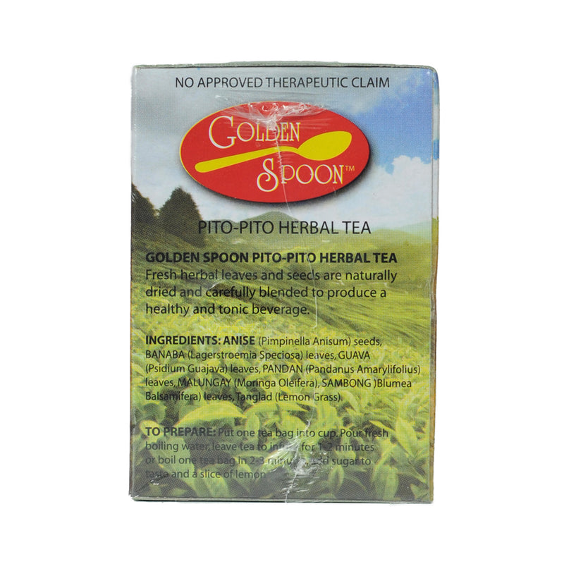 Golden Spoon Herbal Tea Drink Pito-Pito 2g x 12 Tea Bags