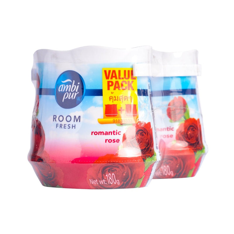 Ambi Pur Gel Fresh Romantic Rose Value Pack 180g x 2's