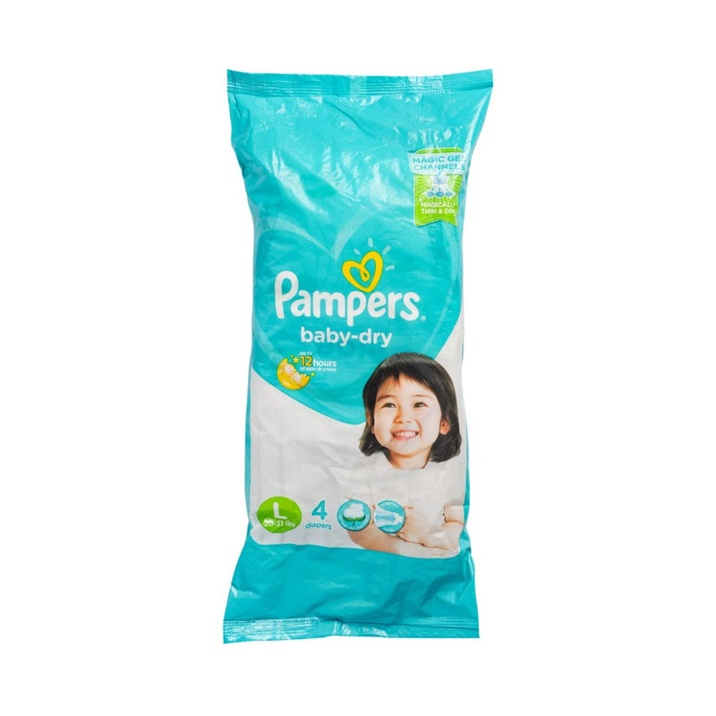 Pampers Diaper Baby-Dry Large 4's