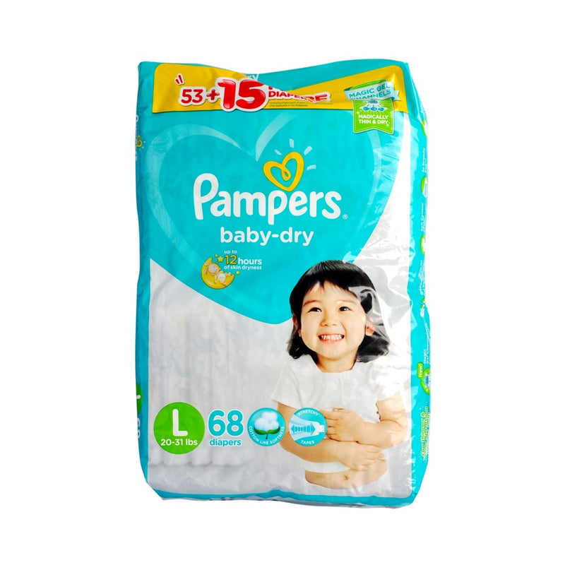 Pampers Diaper Baby-Dry Large 68's