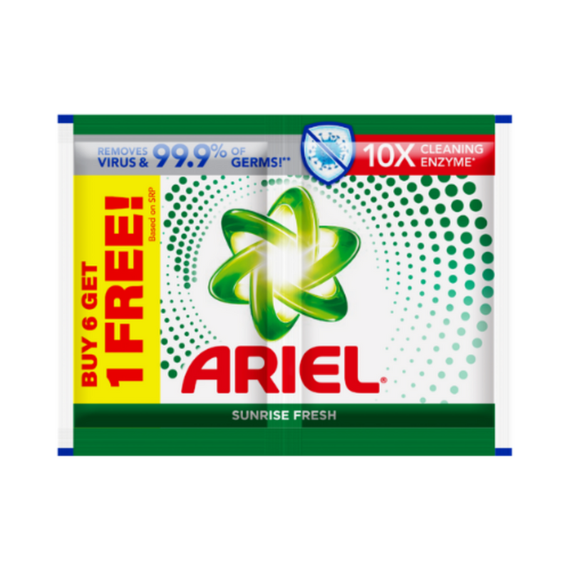 Ariel Detergent Powder Sunrise Fresh 66g 6 + 1