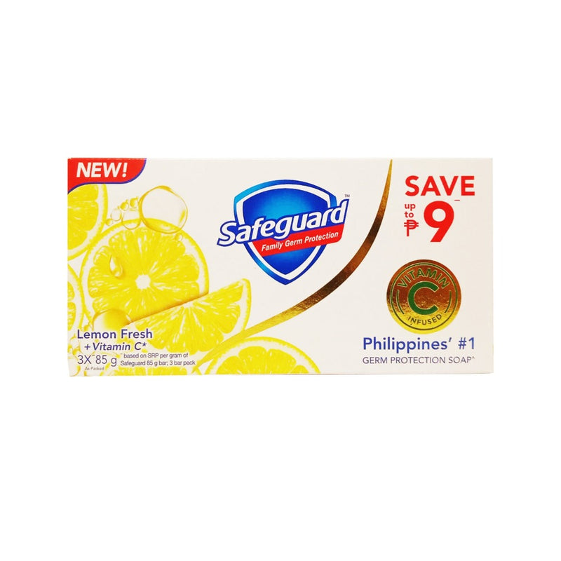 Safeguard Soap Lemon Fresh 3pid Pack 85g x 3's