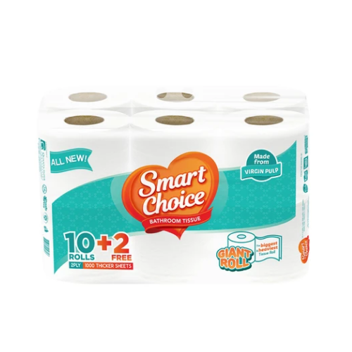 Smart Choice Bathroom Tissue 2Ply 10 + 2