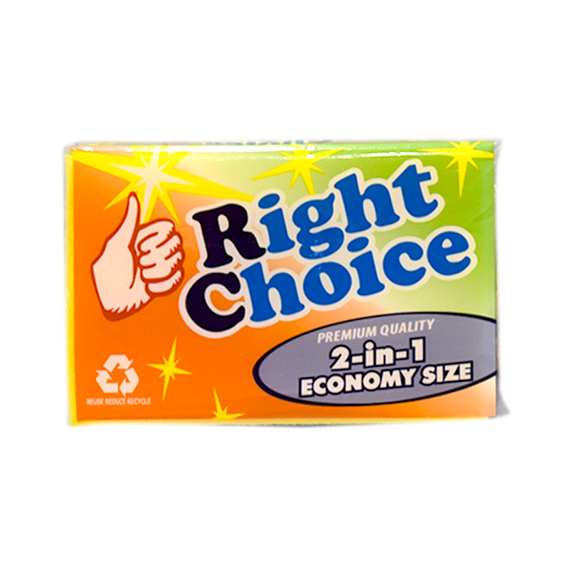 Right Choice Sponge 2 in 1 Economy Size