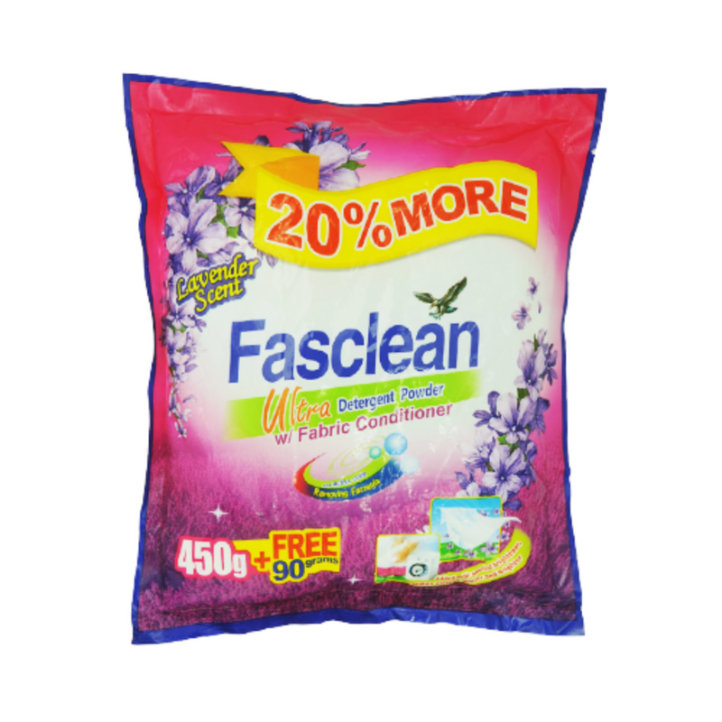 Fasclean Detergent Powder Ultra with Fabric Conditioner 450g