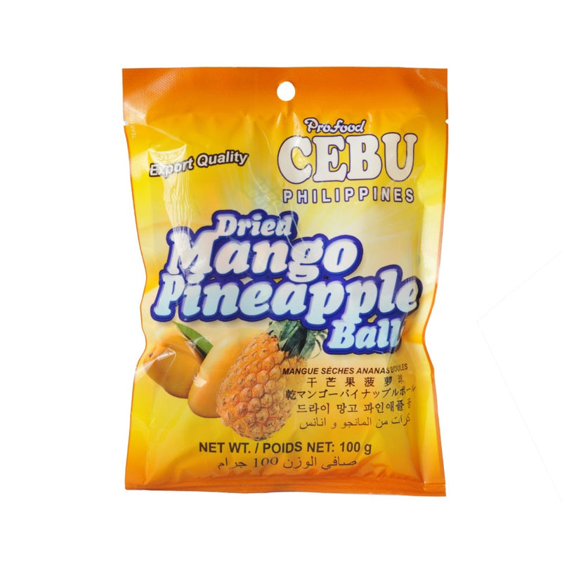 Profood Cebu Dried Fruit Mango PIneapple Balls 100g