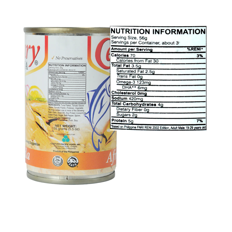 Century Tuna Flakes Afritada 155g