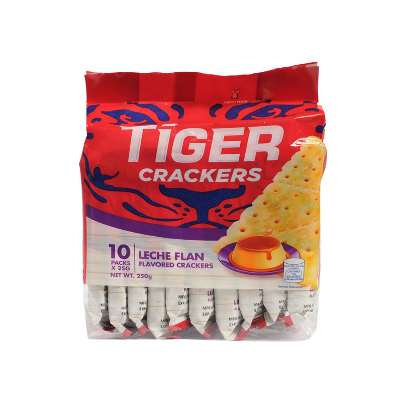 Tiger Crackers Leche Flan 25g x 10's