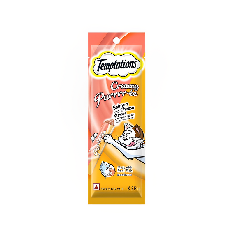 Temptations Treats For Cats Creamy Salmon And Cheese 12g x 2's