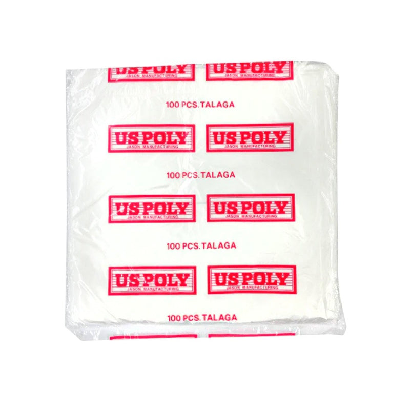 US Poly HD Plastic Cellophane 7 x 14in 100's