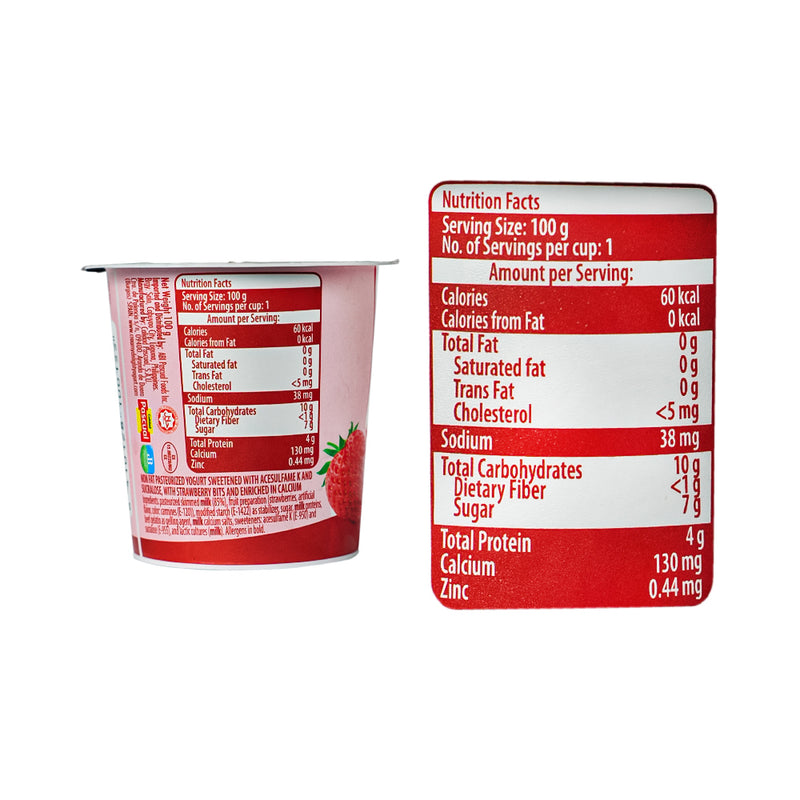 Creamy Delight Yogurt 0 Fat Strawberry 100g